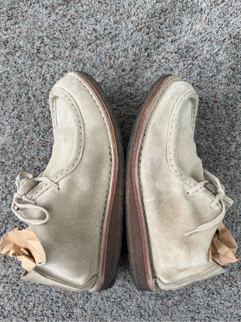 Astorflex BEENFLEX Stone Beige Suede Derbies 9